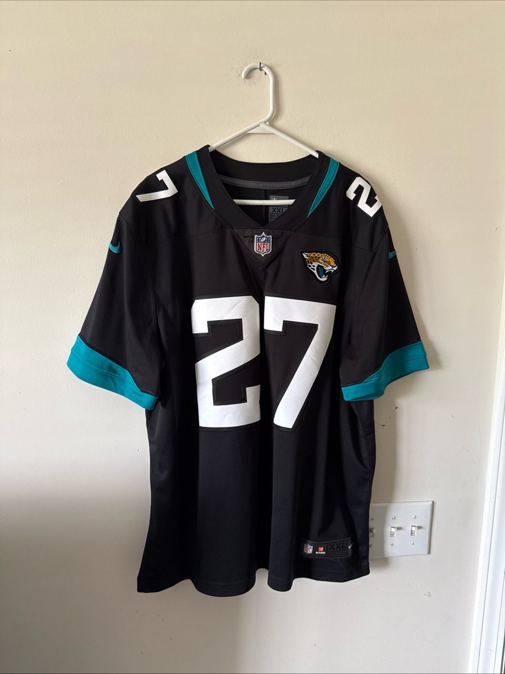 MEN’S NIKE LEONARD FOURNETTE #27 JACKSONVILLE JAGUARS VAPOR LMTD JERSEY SZ 2XL